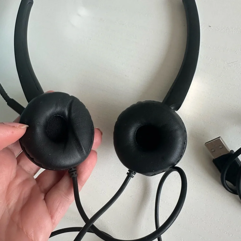 Wired Over-Ear Headset with Inline Controls - Black